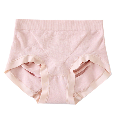轻收腹无缝一体桑蚕丝底裆内裤