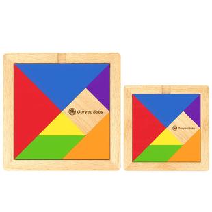 蒙氏早教益智玩具儿童宝投币套柱颜色分类数字运算几何七巧板教具