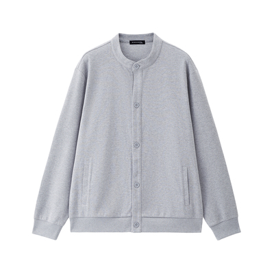 Giordano小立领宽松华夫格夹克