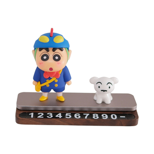 可爱蜡笔小新停车牌挪车电话牌车上电话号码牌移车牌卡通车载摆件