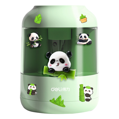 得力自动削笔机卷笔刀电动削笔机转笔刀小学生专用铅笔削笔刀素描儿童全自动削笔器刨笔绞笔刀修笔可充电