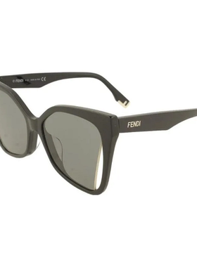 FENDI 芬迪 潮流舒适蝶形板材太阳镜墨镜 女款 黑色