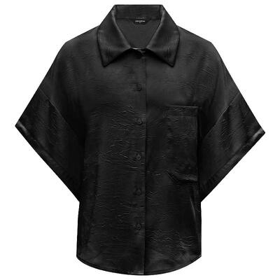 COCOBELLA肌理缎面蝙蝠袖衬衫