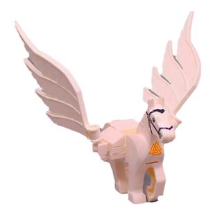 适用迪士尼71040城堡moc拓展改装花园白色飞马动物积木小颗粒配件