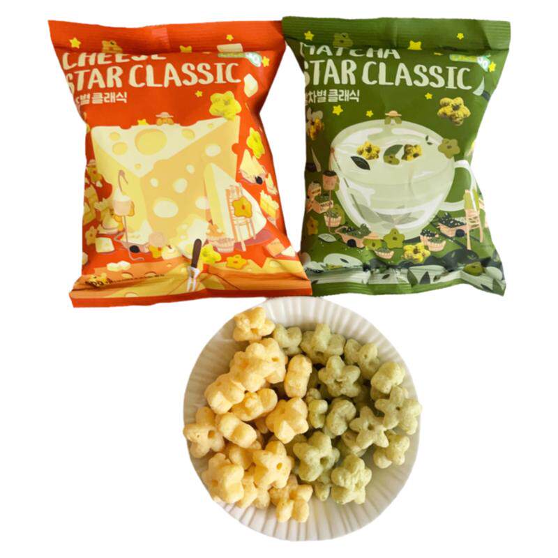 韩国涞可五角星甜甜圈膨化食品