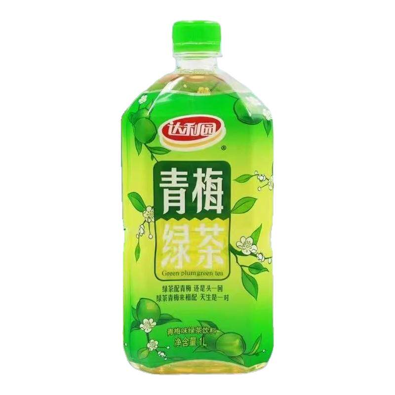 达利园青梅绿茶果汁茶饮料1L大瓶