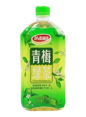 达利园青梅绿茶果汁茶饮料1L大瓶