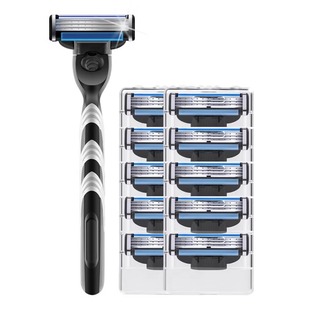 德国品质三层刀片男士手动刮胡刀3层剃须刀刀头适配三刀头