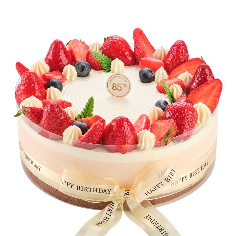 【到店兑换】电子券 85度C 双莓物语生日蛋糕 1份 优惠代金兑换券