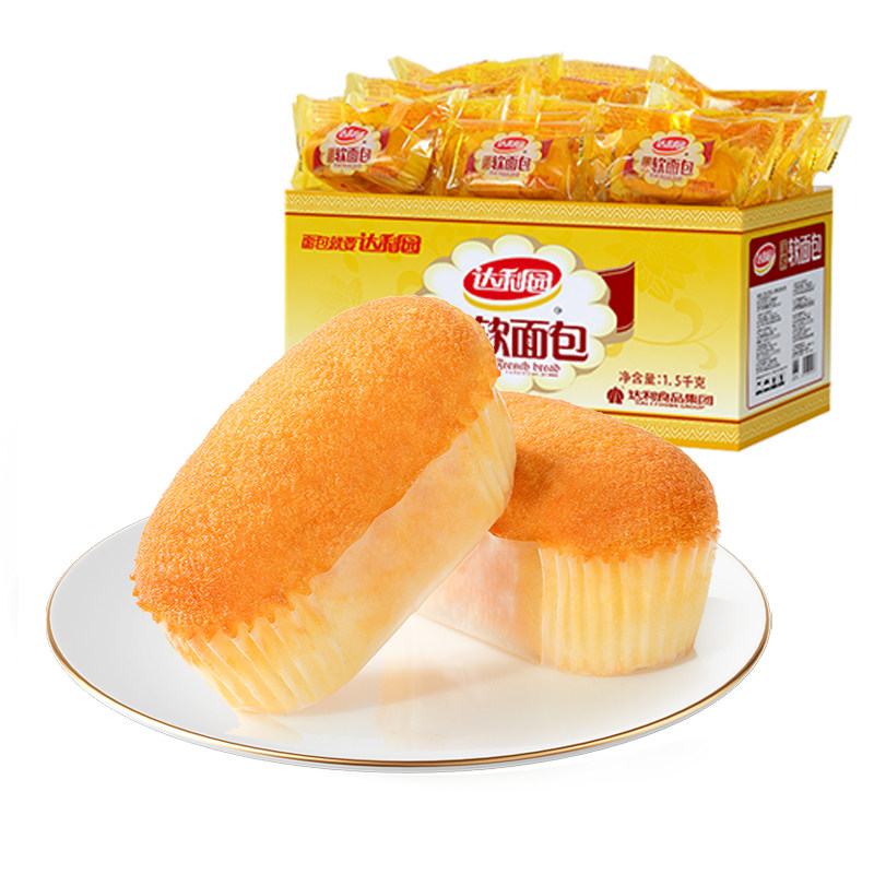 达利园法式软面包整箱早餐手撕小面包蛋糕零食糕点休闲食品小吃