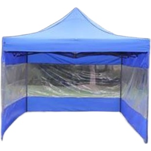 户外四脚帐篷围布大伞布加厚透明围边挡风挡雨遮阳篷布围挡篷围子