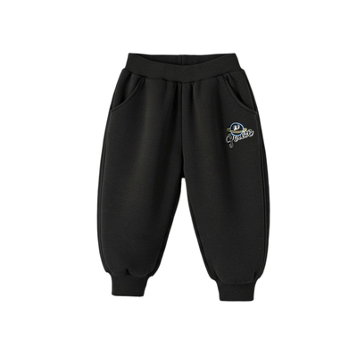 男童冬季加绒裤男孩冬不臃肿新款儿童加厚保暖中小童外穿休闲裤Q