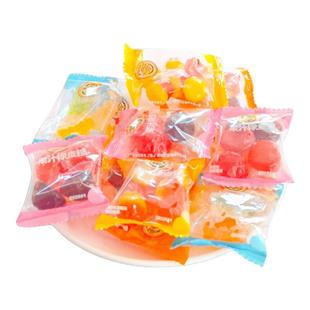 徐福记橡皮糖小熊水果汁qq桔橘子软糖混合散装棉花结婚喜糖果零食