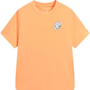 李宁童装短袖T恤男女大童运动生活系列青少年夏季休闲针织童装