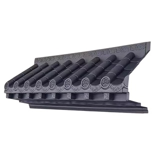 立体瓦免架子封板仿古屋檐单面一体树脂瓦窗户雨搭门口屋檐装饰