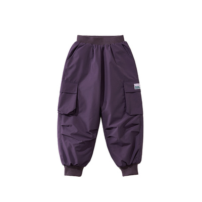 soyo舍予良仓工装侧兜儿童羽绒裤