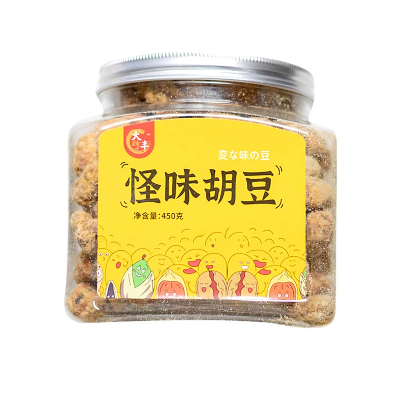 大丰怪味胡豆蚕豆450g多味豆休闲追剧罐装易保存豆类零食小吃坚果