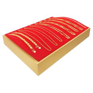 黄金珠宝柜台首饰展示托盘手镯戒指耳钉手串项链饰品盒吊坠展示架