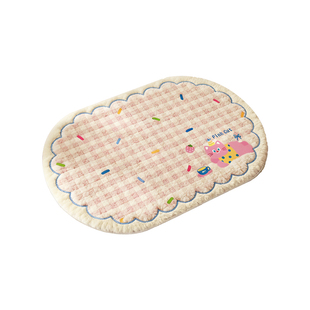 卡通浴室地垫2026新款仿羊绒加厚吸水防滑脚垫厕所卫生间门口地毯