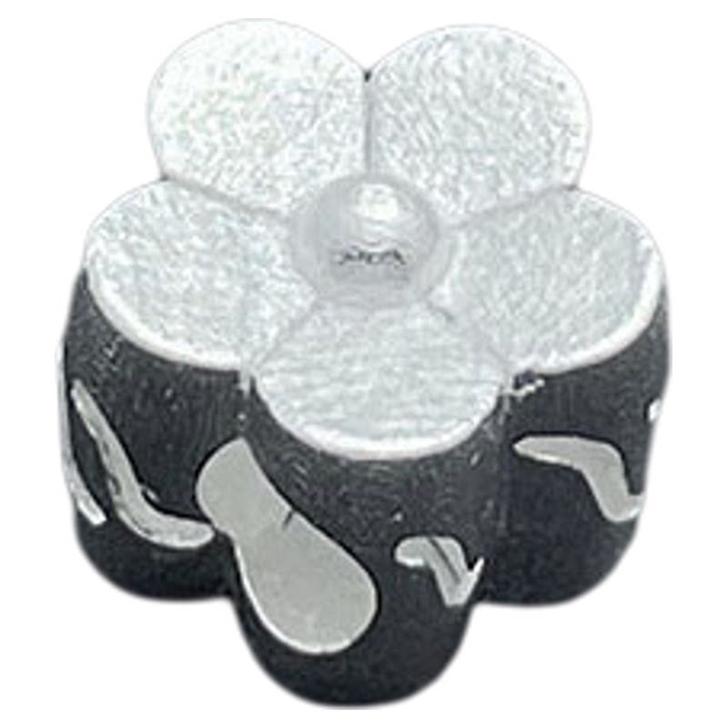 S925纯银镀金樱花梅花隔珠散珠