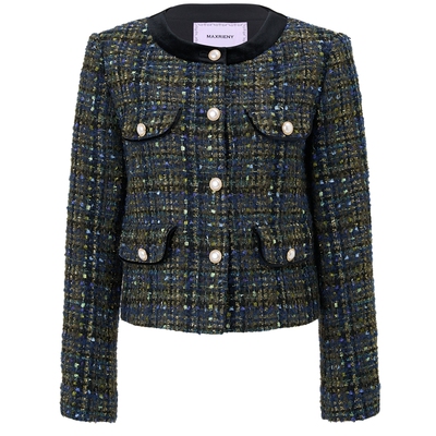 【奥莱】MAXRIENY千金小香风粗花呢短外套女轻奢高级感女装