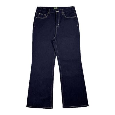 C.t秋季原色竹节纹明线牛仔长裤