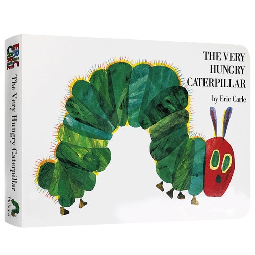 好饿的毛毛虫英语绘本The very hungry caterpillar 好饥饿的毛毛虫进口英文原版儿童启蒙纸板洞洞书籍我是一只兔子I am a Bunny