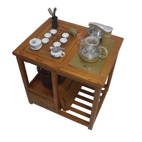 原实木功夫茶几新中式小茶桌椅组合移动家用简约小型茶台阳台茶具