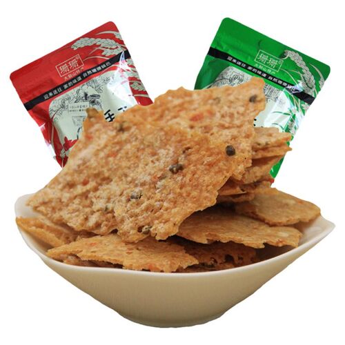 安徽特产珊珊锅巴岳西非油炸手工糯米锅巴香辣泡锅巴零食小吃