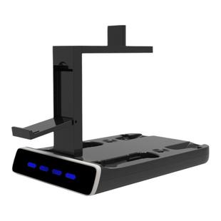 PSVR2手柄充电底座PS5手柄座充带显示灯可收纳VR头盔支架