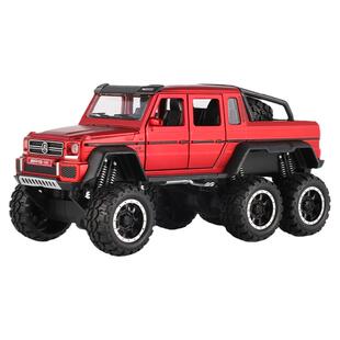 奔驰G63合金车模6X6皮卡车越野车避震仿真汽车模型男孩儿童玩具车