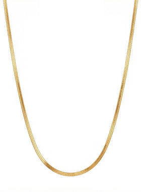 《萤火》蛇骨链女方形纯银百搭