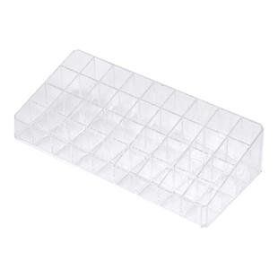 口红收纳盒防尘桌面装化妆品指甲油透明口红盒高级唇釉口红置物架