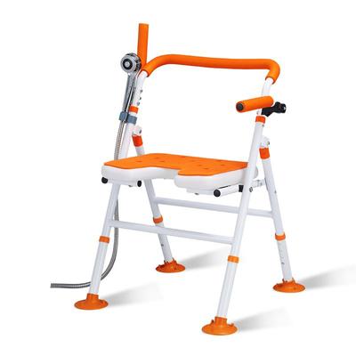 防滑高度可调可折叠老人洗澡椅子