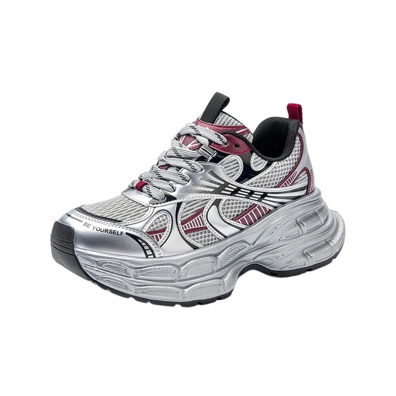 卓诗尼2025秋冬新款厚底运动鞋时尚舒适显瘦老爹鞋潮流百搭休闲鞋