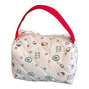 bear猫咪化妆包高级感大容量便携收纳包2025新款洗漱包女生手提包