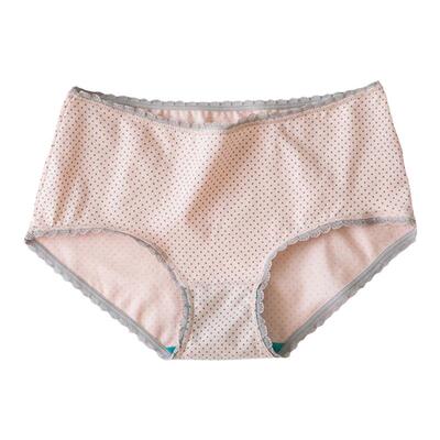 ab内衣女弹力棉印花抗菌平角裤