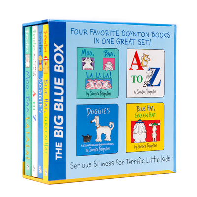 奶牛4册英文原版绘本Santra Boynton's Greatest Hits Blue 桑德拉博因顿纸板书颜色字母声音动物启蒙认知 Sandra Boynton