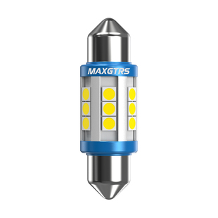 汽车led阅读灯双尖车内灯车顶照明灯12v后备箱灯24V货车牌照灯泡