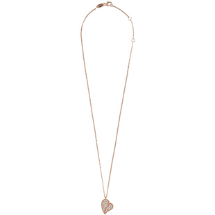 【节日礼物】ROBERTO COIN/珂瑛GOLD TREASURES 18k 钻石爱心项链