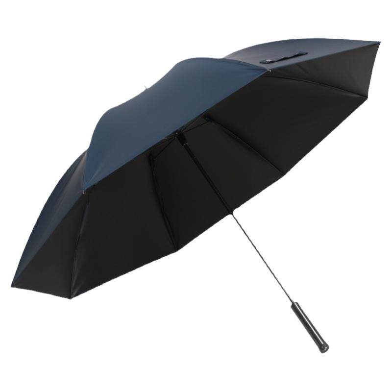 超轻碳纤维黑胶长柄晴雨两用伞