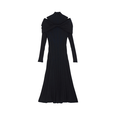 AMERI露肩针织连衣裙