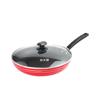 炊大皇中国红煎锅不粘锅平底锅家用大尺寸烙饼32cm商用水煎包30