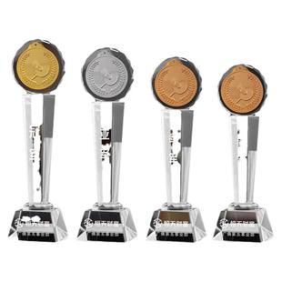 羽毛球奖杯定制金属创意比赛体育赛金属奖牌挂牌冠亚季运动会颁奖