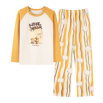 卡之恋女士纯棉睡衣春秋长袖