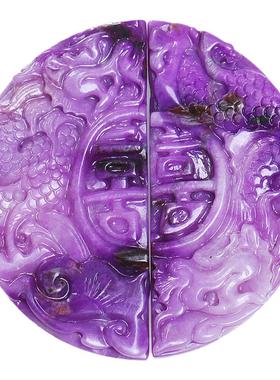 皇家紫吊坠苏幕水晶舒俱来