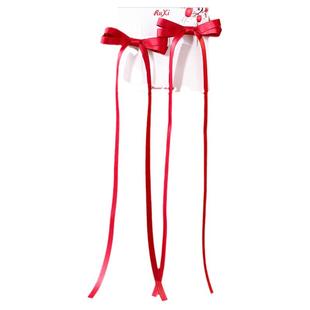 儿童蝴蝶结飘带发夹女童编发丝带发卡公主马尾辫侧边夹小女孩发饰