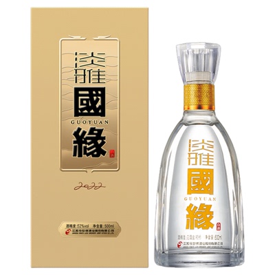 今世缘淡雅国缘白酒52度500ml*1
