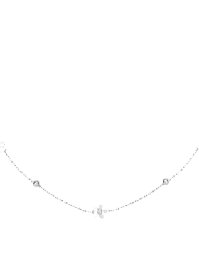 SundyHoney925银简约小花项链