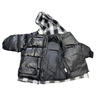 男童冬季加厚连帽帅气羽绒棉服